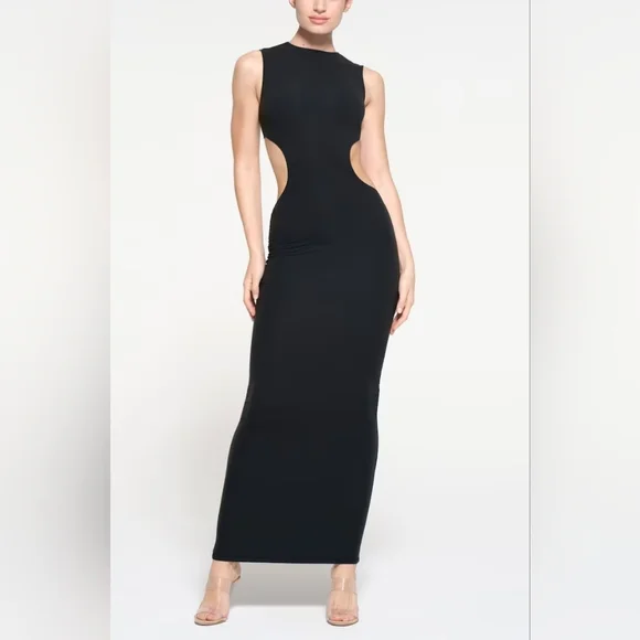 SKIMS | Dresses | Skims Fits Everybody Cut Out Open Back Long Maxi Dress Black Onyx Small Nwt | Poshmark SKIMS | Dresses | Skims Fits Everybody Cut Out Open Back Long Maxi Dress Black Onyx Small Nwt | Poshmark